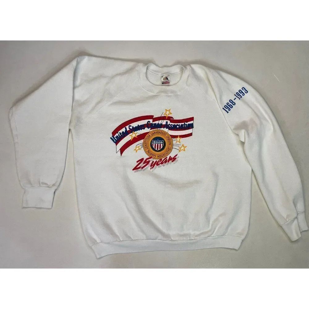 VINTAGE United States Canoe Association 1993 Sweatshirt Men Large USA 90s